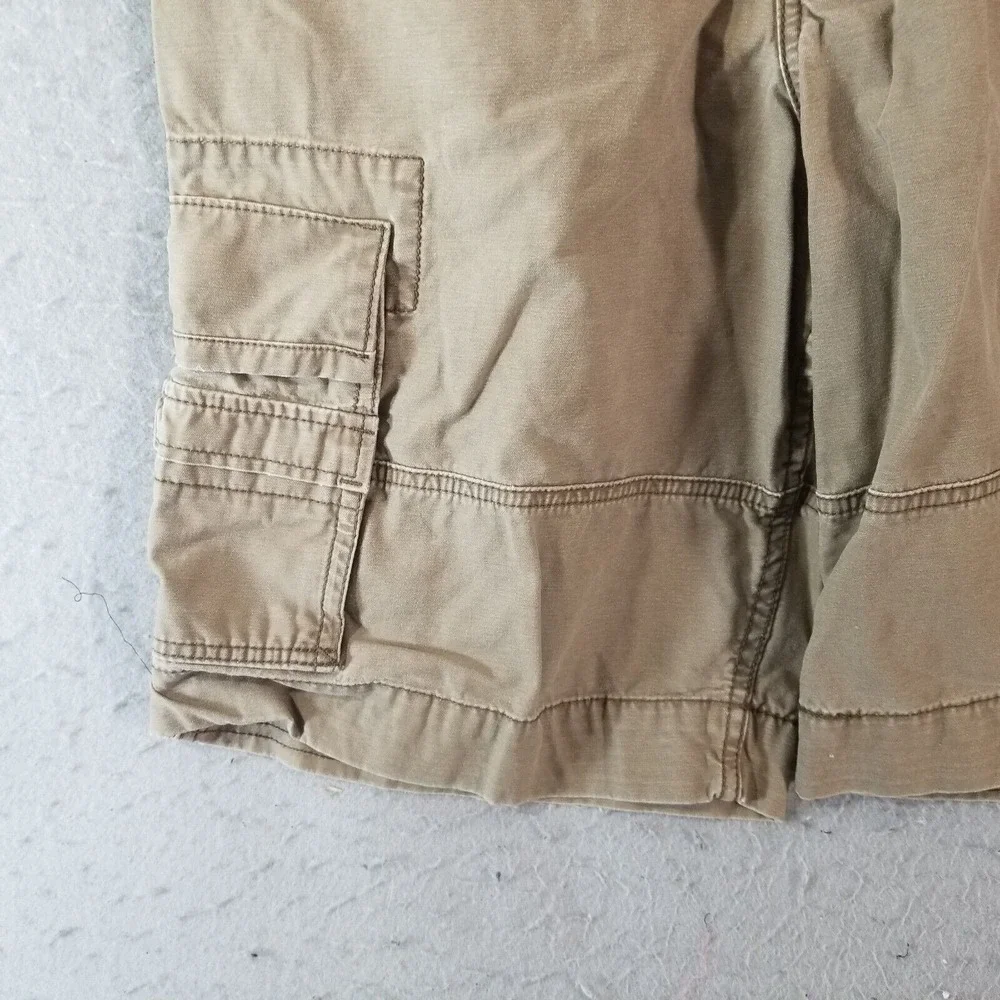 Levi's cargo shorts men's 31x11 brown heavy cotton outdoor Urban long hiking